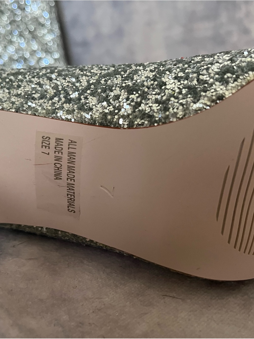Glitter Over-the-Knee Stiletto Boots - Silver - Picture 5 of 6